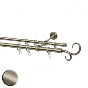 Карниз двухрядный, Наконечник Вьюнок, Д20