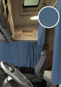 Комплект автоштор и карнизов Блэкаут - авто XLK 480х100/240х160 (цвет: Синий)