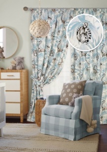 Комплект штор на тесьме "Lemur - ST" 2 шт. 136х270/тюль 450х270