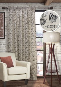 Штора для кухни "Круассан Croissant-M" 150х270