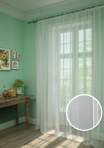 Штора на тесьме "Strips-XL" 600х275 белый