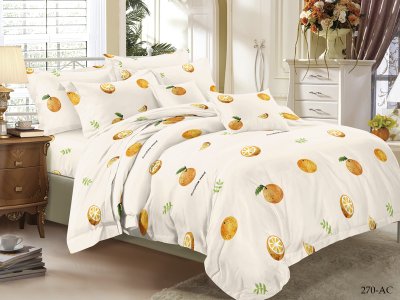 Постельное белье  CL HOME полисатин "Art Color" евро 200*220 см