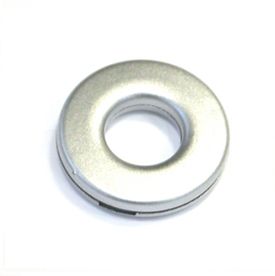 Люверсы, пластик, 14мм, хром матовый, 10шт