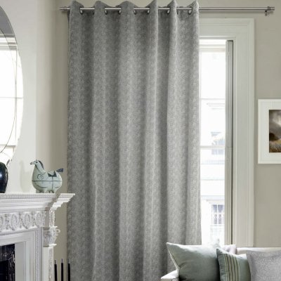 Штора на люверсах 200х260 см Мартина цвет черно-белый