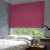 Римские шторы блэкаут на веревочном механизме цвет ягодный