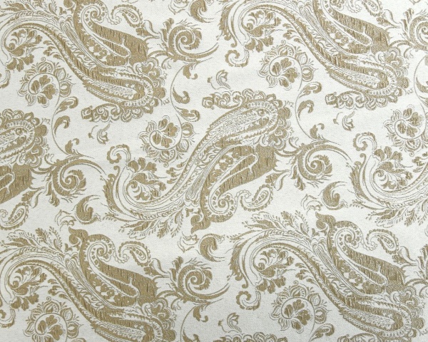 Штора на тесьме 200х280 см Пейсли Paisley цвет светло-бежевый