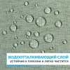 Штора для ванной LEN 180х200 см зеленая