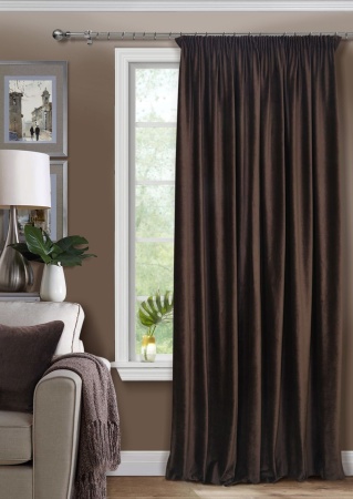 Штора на тесьме 200х270 Pudra с подхватом цвет морон