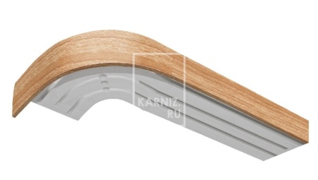Потолочный карниз Классика 3-х рядный, Дуб