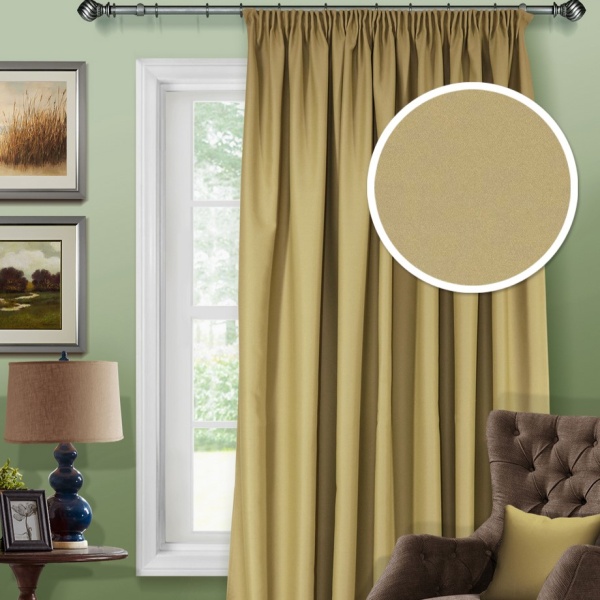 Штора на тесьме Блэкаут "Blackout-S" 200х300 зеленый