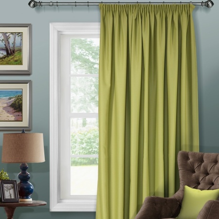 Штора на тесьме блэкаут 200х280 см Blackout-S цвет зеленый