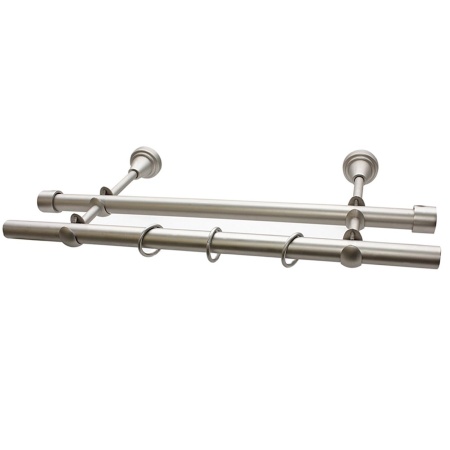 Двухрядный комплектный карниз ∅19мм