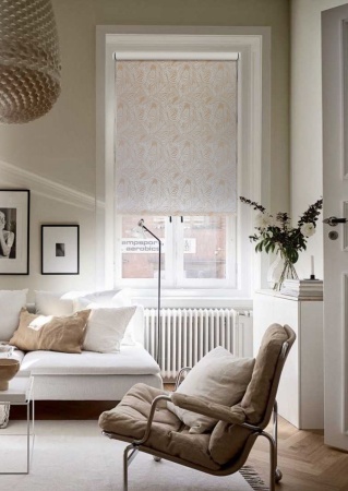 Рулонные шторы, Блэкаут, Пальма, золотой