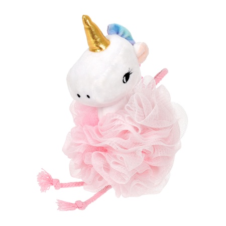 Мочалка для нежной и чувствительной кожи "Единорожка", 17х12 см, soft, для бани и сауны "Банные штучки"