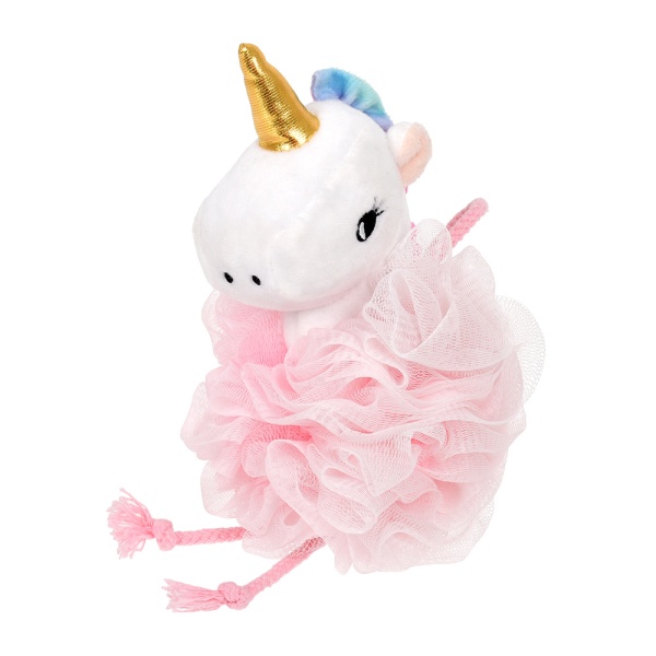 Мочалка для нежной и чувствительной кожи "Единорожка", 17х12 см, soft, для бани и сауны "Банные штучки"