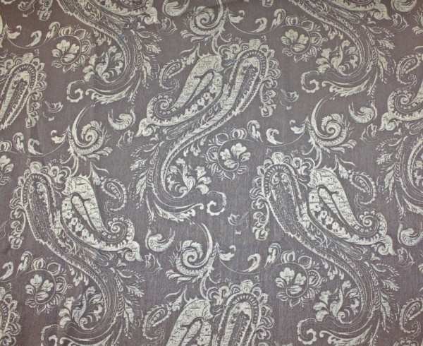 Комплект штор "Пейсли Paisley-S" 2 шторы 200х280, тюль 450х280 серый