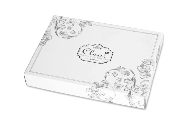 Постельное белье Евро Cleo Satin de Luxe с принтом нежно-зеленый 230*250