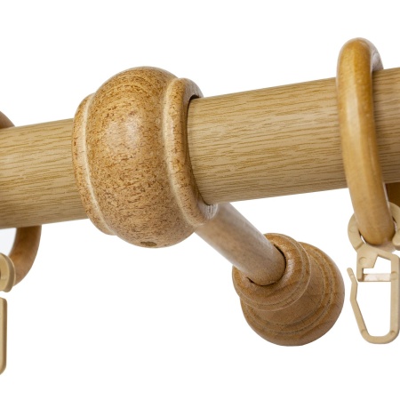 Карниз однорядный (Светлый дуб) D28, Стандарт