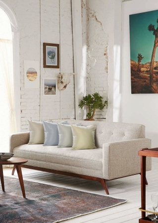 Подушка декоративная на молнии 40х40 см Caprise цвет серебристый