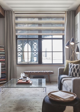 Рулонные шторы день ночь УЮТ Ливерпуль цвет бежево-зеленый