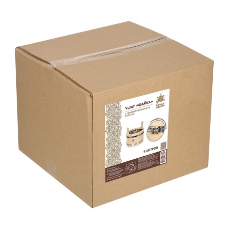 Ушат "шайка" 9 л, "Цветы", с нержавеющей вставкой, система регулировки обручей, липа "Банные штучки"