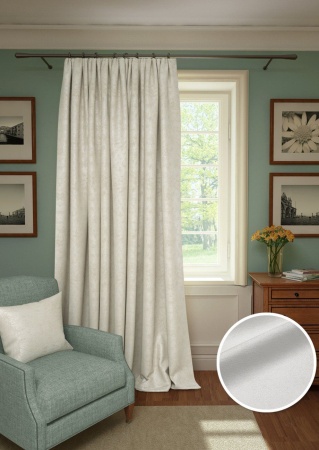 Портьера Plain Lux-S 200х280 см белый