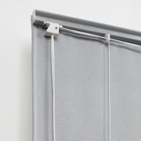 Римская штора с бахромой, Фортуна Blackout на ВМ, цвет светло-серый