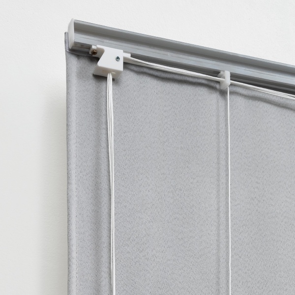 Римская штора с бахромой, Фортуна Blackout на ВМ, цвет светло-серый