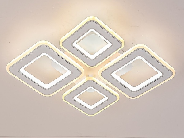 Светильник My Light LED 196W с пультом управления квадраты