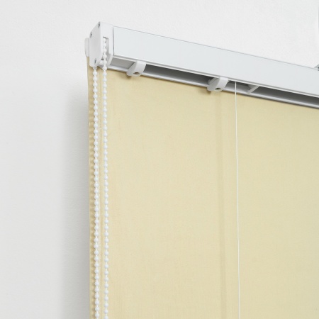 Римская штора с бахромой Кисть, на цепочном механизме, цвет ванильный
