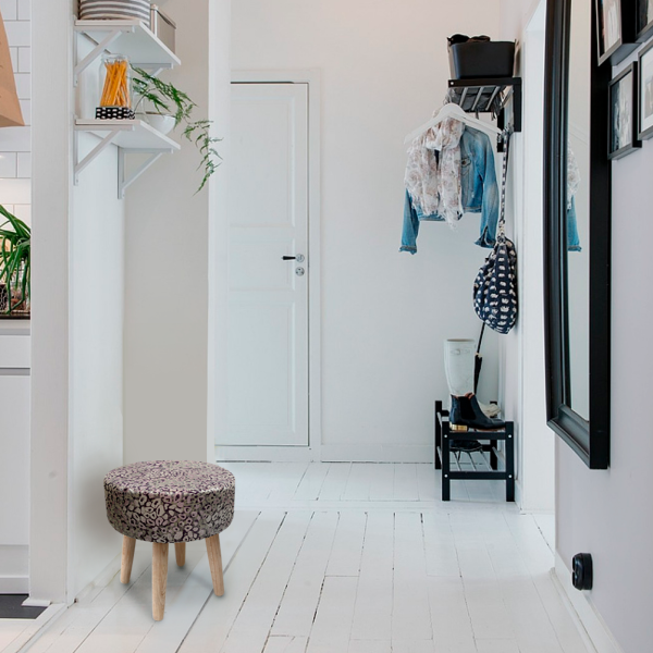 Пуф Stone круглый, цвет фиолетовый