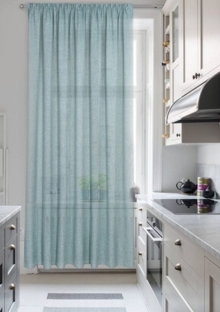 Штора на тесьме "Тюль" лазурная, 200х285 см Штора на тесьме "Тюль" лазурная, 200х285 см