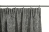 Штора на тесьме 160х260 см Мартина с подхватом цвет черно-белый