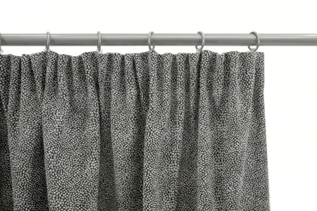 Штора на тесьме 160х260 см Мартина с подхватом цвет черно-белый