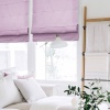 Римские шторы Лея на веревочном механизме цвет сиреневый