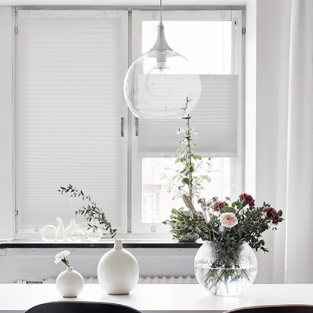 Плиссе натяжного типа 57х170 см Crepe цвет белый Плиссе натяжного типа 57х170 см Crepe цвет белый