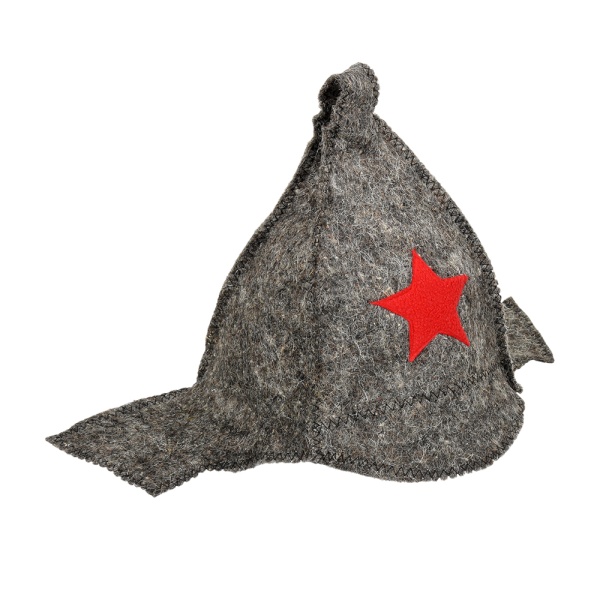 Шапка для бани и сауны "Буденовка" "Банные штучки", войлок