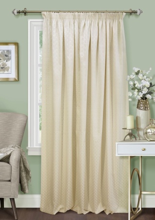 Штора на тесьме "Любава Lubawa" 220х270 беж