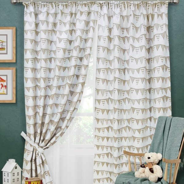 Комплект штор на тесьме "Hampton - S" 2 шторы 136х270 тюль 450х270