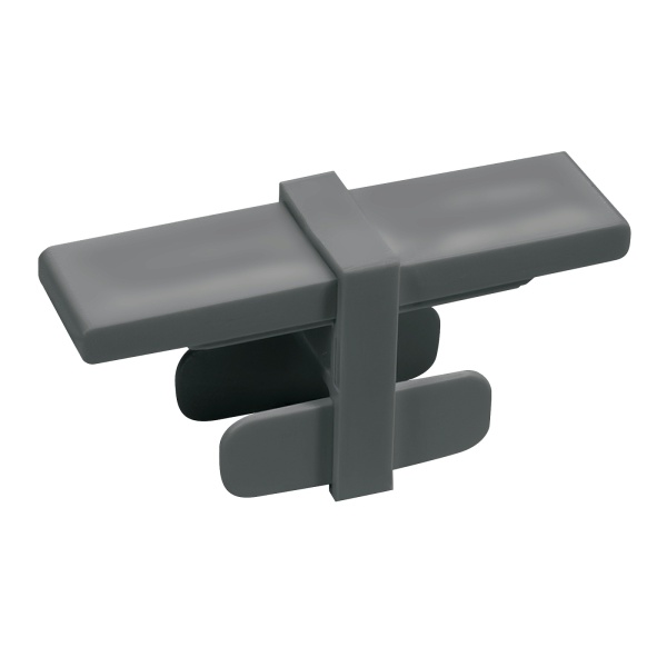 Соединитель для усиленного однополосного профиля, серый