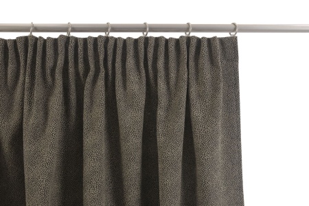 Штора на тесьме 160х260 см Мартина с подхватом  цвет черно-бежевый