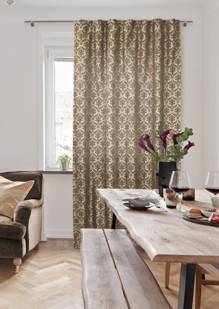 Штора на тесьме 195х275 см Bosco-SH цвет бежево-коричневый