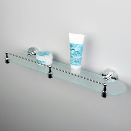 Полка стеклянная с бортиком Isen K-4044