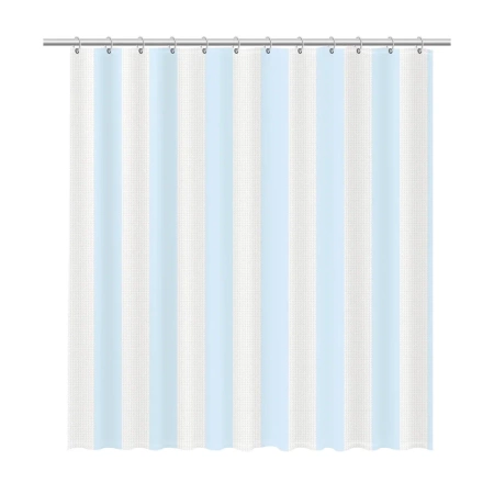 Шторка для ванной Fixsen Vafel, голубая
