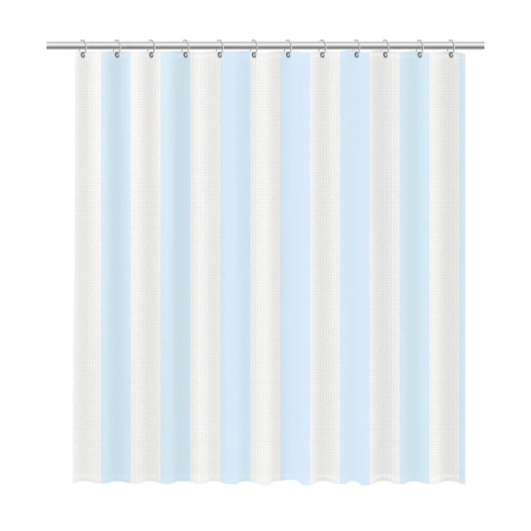 Шторка для ванной Fixsen Vafel, голубая