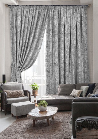 Комплект штор на тесьме "Calpe - ST" 2 шт 136х270, тюль 450х270