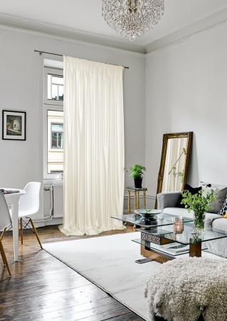 Портьера на тесьме "Lindor-SH" 200х280 белый