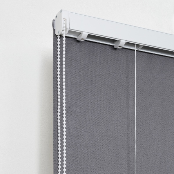 Римская штора с бахромой, Флавия Blackout на ЦМ, цвет серый