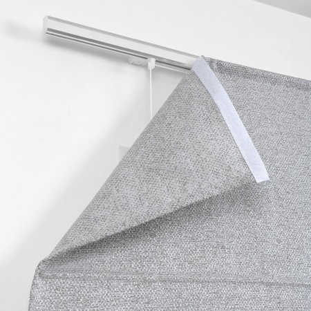 Римская штора с бахромой, Валенсия цвет серый