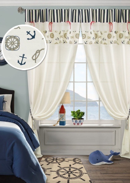 Комплект штор для детской Caravella-S/якоря 292х280